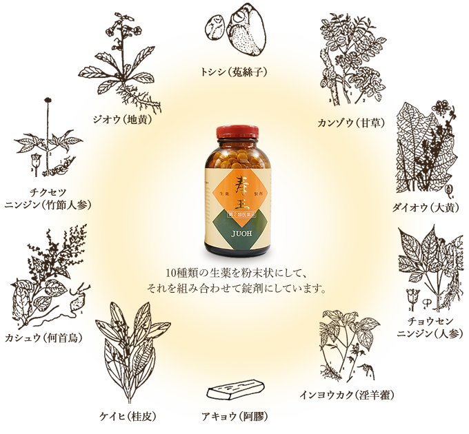 10種の生薬で作られた寿王